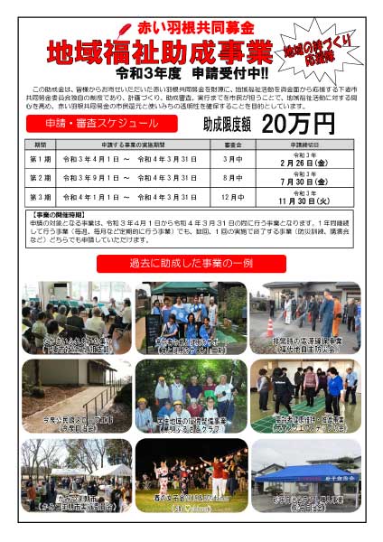 地域福祉助成事業 下妻市社会福祉協議会 地域福祉助成事業 下妻市社会福祉協議会
